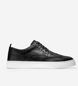 Black Cole Haan Winslow Wingtip Men's Sneakers | WYOF-94862