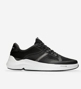 Black / White Cole Haan ZERØGRAND Winner Tennis Men's Sneakers | LYUC-85312
