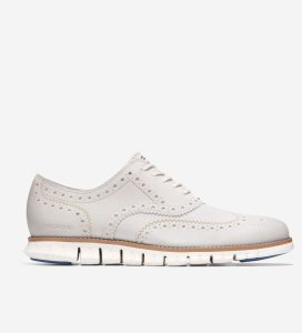 Light Brown Cole Haan ZERØGRAND Wingtip Men's Oxfords Shoes | SRCI-25706