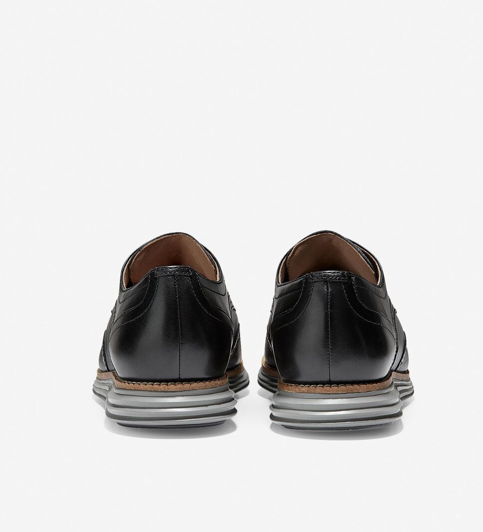 Black Cole Haan ØriginalGrand Wingtip Men's Oxfords Shoes | TJRK-64391