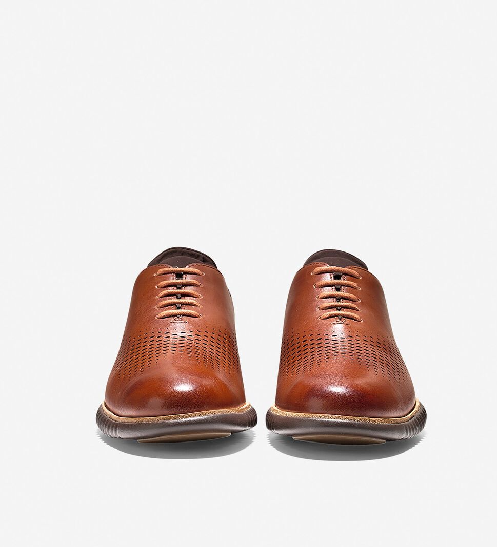 Brown Cole Haan 2.ZERØGRAND Lined Laser Wingtip Men's Oxfords Shoes | MDUZ-62543